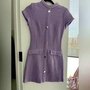 Tweed lavender dress